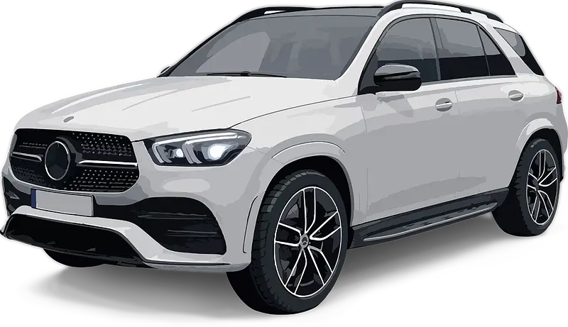 White SUV illustration